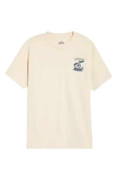 Brixton Lonestar Armadillo Graphic Cotton T-shirt In Burgundy