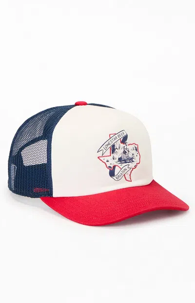 Brixton Lonestar Beer Trucker Hat In Red/white In Multi