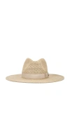 Brixton Lyons Knit Pattern Packable Hat In Light Tan