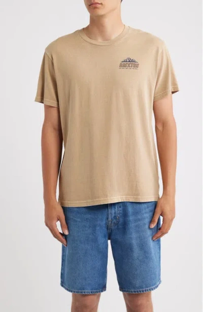 Brixton Madden Short-sleeved T-shirt In Brown