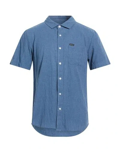 Brixton Man Shirt Blue Size M Cotton