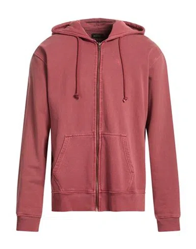 Brixton Man Sweatshirt Brick Size M Cotton In Red