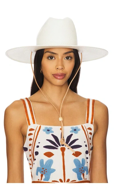 Brixton Marina Panama Lifeguard Hat In White