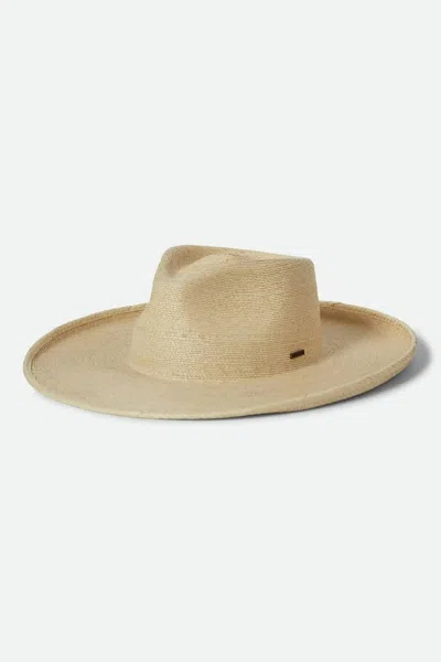 Brixton Marlow Straw Classic Rancher Hat In Natural In Black
