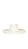 Brixton Marlow Straw Rancher Hat In Bone