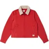 Brixton Mechanic's Garage Cotton Canvas Jacket In Red