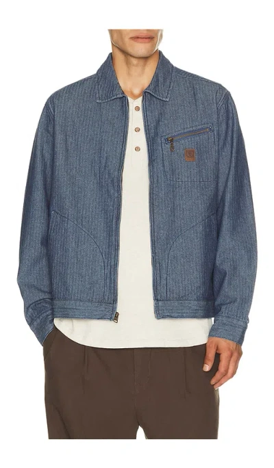 Brixton Mechanic 자켓 In Indigo Herringbone