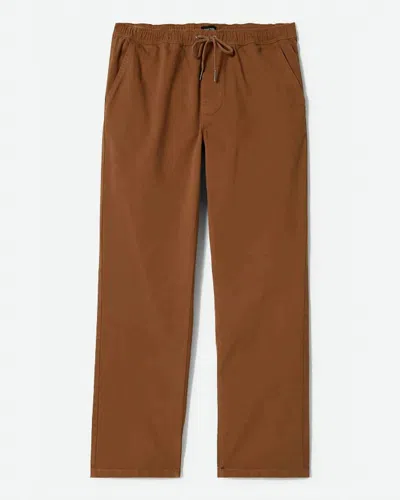 Brixton Men's Broadway Elastic Pant In Brown
