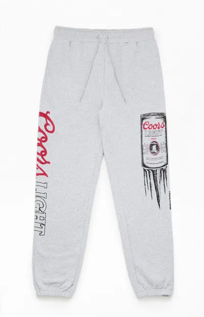 Brixton Men's Coors Light Silver Speed Sweatpants In Heather Gray