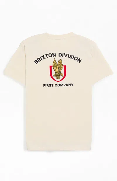 Brixton Men's Covall Division T-shirt In Cream