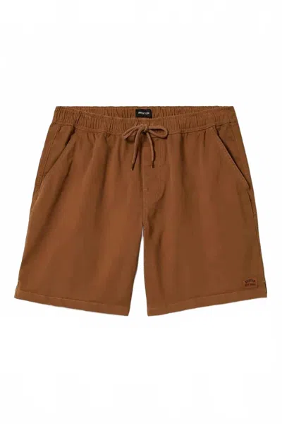 Brixton Men's Everyday Vintage Wash Shorts In Copper In Multi