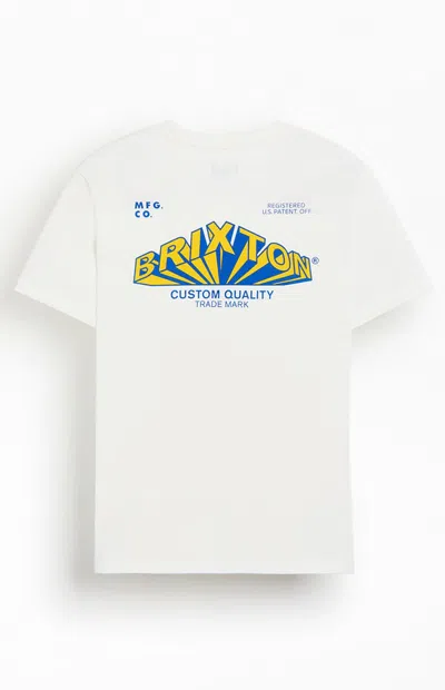 Brixton Men's Forman T-shirt In Off White