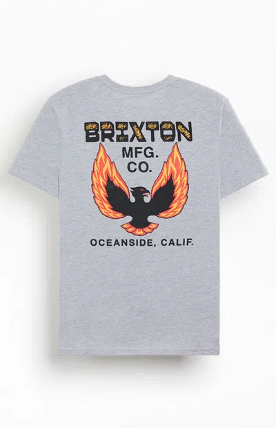 Brixton Men's Garvey Tailored T-shirt In Heather Grey In Gray