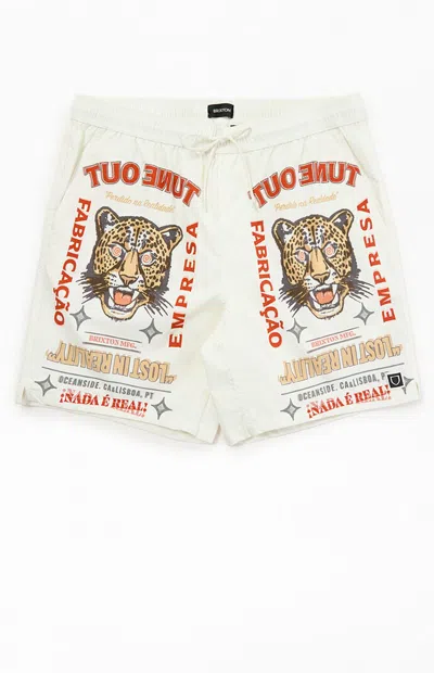 Brixton Men's Tiger Everyday Stretch Hybrid Shorts In White