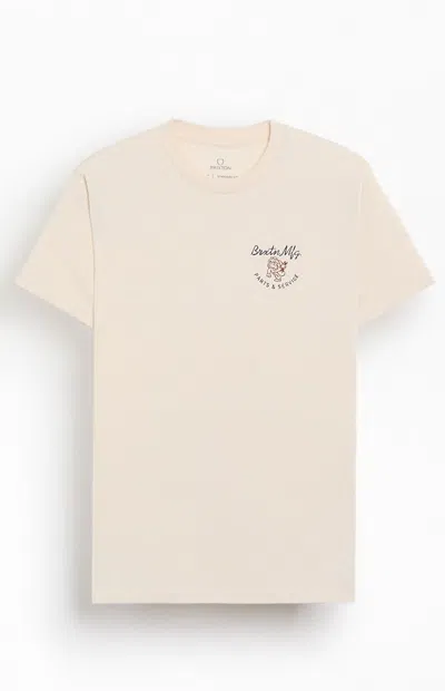Brixton Men's Tolman T-shirt In Cream In Neutral