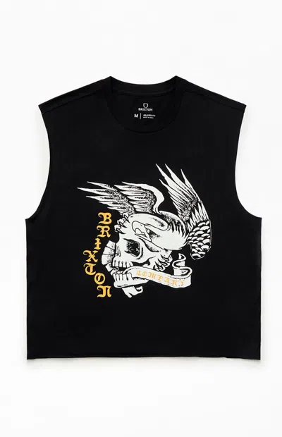 Brixton Men's Wolcott Boxy Cutoff Muscle T-shirt In Black
