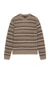 Brixton Midnight Crew Sweater In Gold