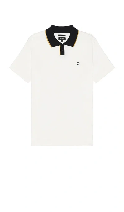 Brixton Mod Flex Short Sleeve Polo In White