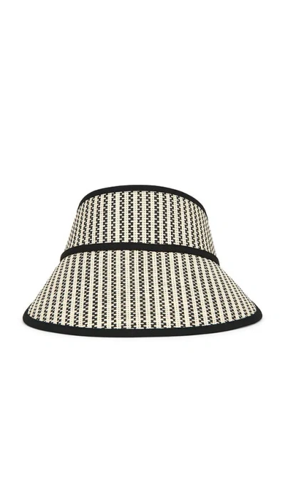 Brixton Newport Straw Visor In Multi