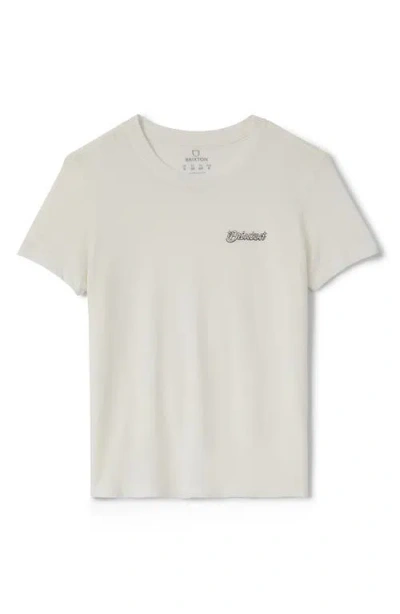 Brixton Pinned Slim Fit Crewneck T-shirt In White