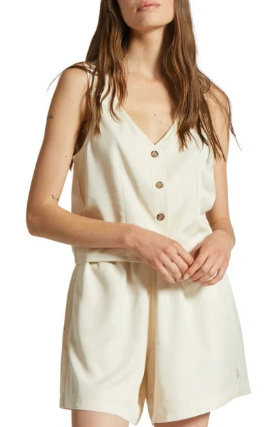 Brixton Polanco Button-up Tank In White Smoke