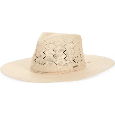 Brixton Porto Straw Fedora In Neutral