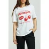 Brixton Premium Cherry Cotton Graphic T-shirt In White