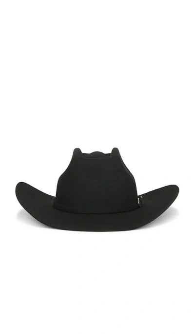 Brixton Prescott Brick Top Cowboy Hat In Black