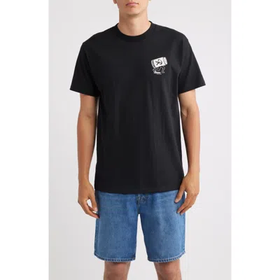 Brixton Rainier Beer Run Graphic T-shirt In Black