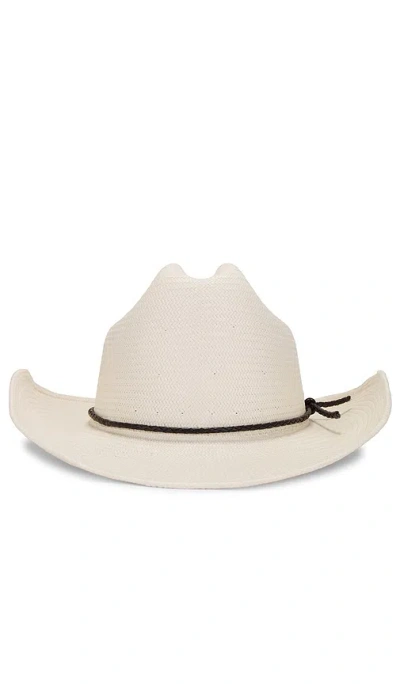 Brixton Range Straw Cowboy Hat In White