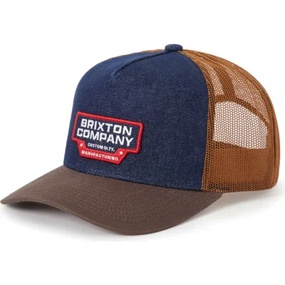 Brixton Reeves Netplus Trucker Hat In Wshdc