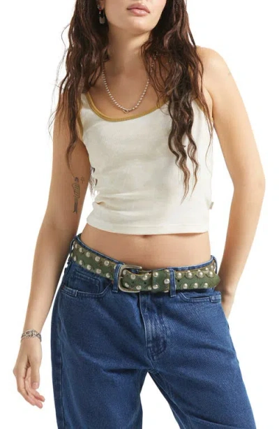 Brixton Ringer Organic Cotton Tank In White