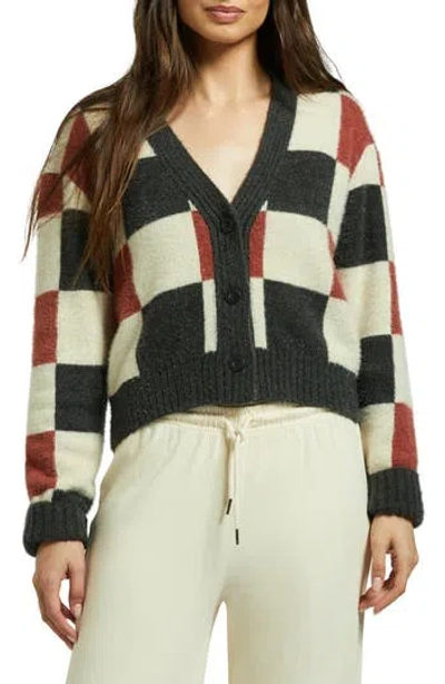 Brixton Rivington Crew Cardigan In Multi