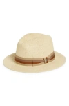 BRIXTON ROMA STRAW FEDORA