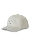 Brixton Running On Empty Baseball Cap In Off White