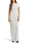 Brixton Semisheer Knit Maxi Dress In Off White