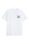 Brixton Spoke Cotton Graphic T-shirt In White