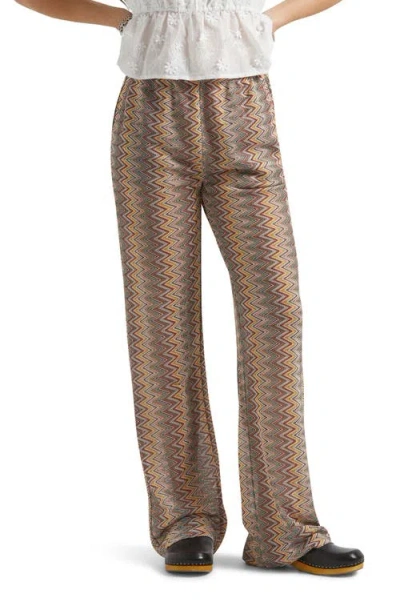 Brixton The Cabana Zigzag Mesh Pants In Brown