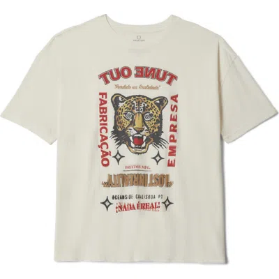 Brixton The Getaway Oversize Graphic T-shirt In White