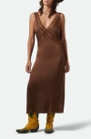 Brixton The Ridge Slipdress In Brown