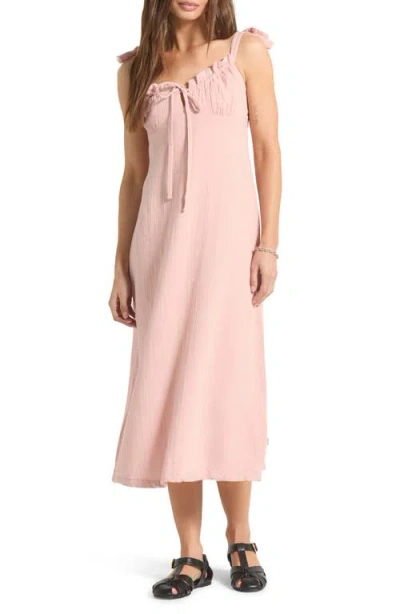 Brixton The Tie Strap Sleeveless Midi Dress In Multi