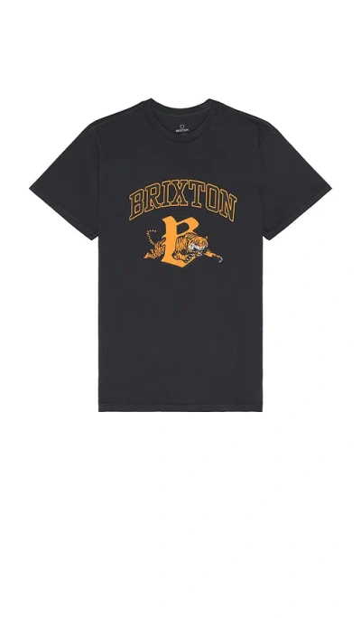 Brixton Tiger Tee In Black
