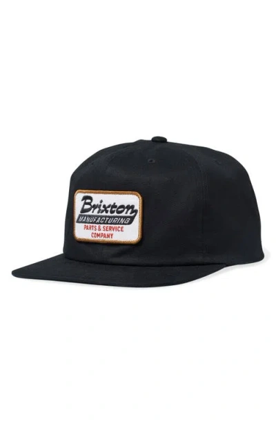 Brixton Township Snapback Baseball Cap In Black