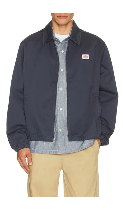 Brixton Trademark 자켓 In Washed Navy