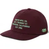 Brixton Union Ii Netplus Snapback Baseball Cap In Burgundy