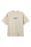 Brixton Union Relaxed Fit Heavyweight Cotton Graphic T-shirt In Gray