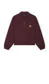 Brixton Union Relaxed Harrington Jacket In Gold
