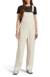 Brixton Utility Twill Overalls In Whitecap