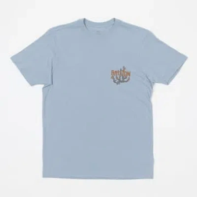 Brixton Valley Graphic T-shirt In Light Blue
