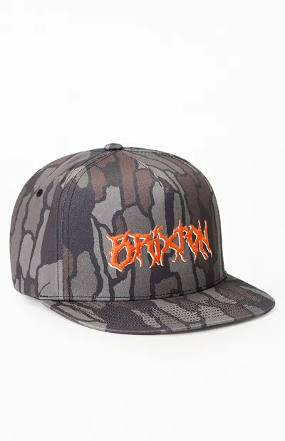 Brixton Void Hunter Snapback Hat In Camouflage In Multi